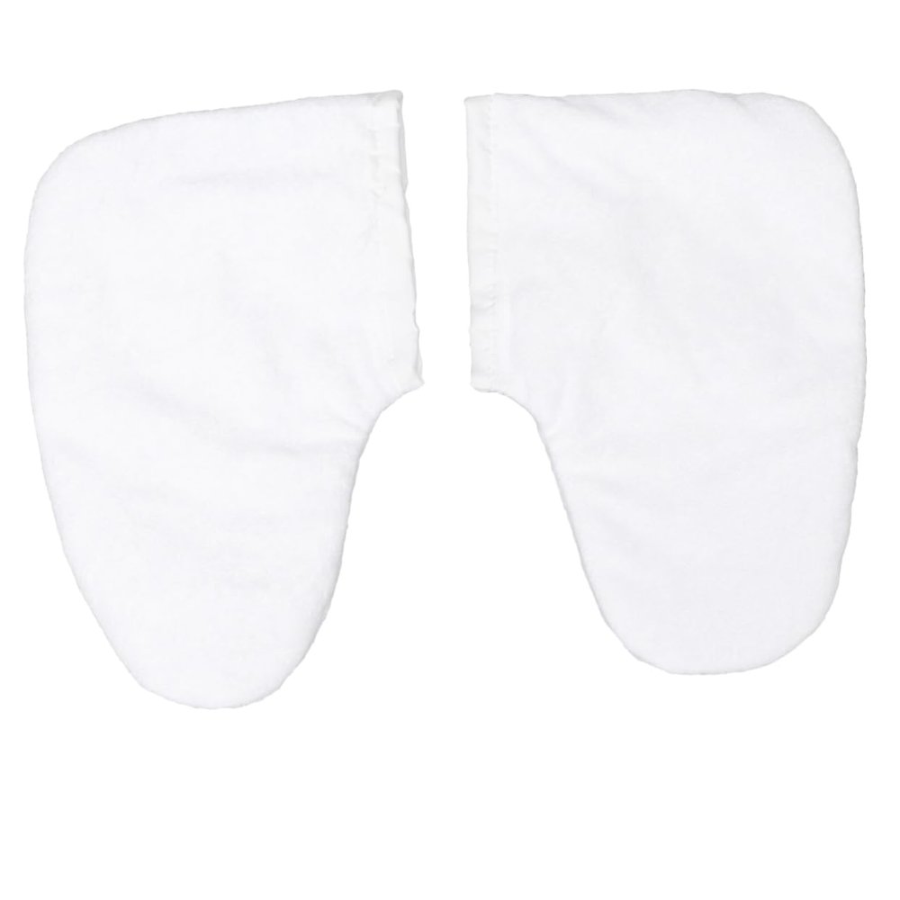 VINTORKY Paraffin Wax Gloves Set Cotton Thermal Insulated Mitts Foot for Spa Heat Therapy Cozy Washable Design for Enhanced Skin Nourishment and Relaxation White