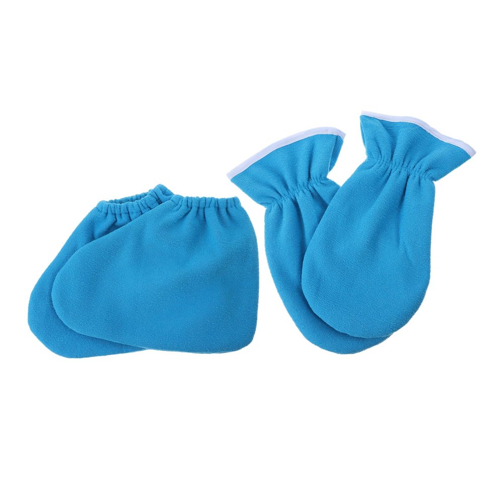 Healeved 4pcs Paraffin Wax Mitts and Booties for Heat Therapy Moisturizing Gloves and Foot Covers for Hand and Foot Care Suitable for Home and Salon Use