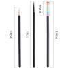 300 PCS Eyelash Extension Supplies Kit, Disposable Lash Spoolies Brushes Micro Swab Brushes Mascara Wand Lip Brushes for Eyelash Extension Tattoo Lipstick ApplicatorBlack Rainbow view 3