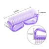 BIUDECO 4pcs Double-sided Nail Brush Cleaner for Hands Toes Fingernails Pedicure Manicure Brush Home Nail Fingernail Cleaning Tool view 2