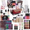 All in One Makeup Kit for Women Full Kit, Valentine's Day Gift Sets for Women Girls, Makeup Essential Bundle Include Eyeshadow Palette Lipstick Blush Foundation Concealer Mascara Eyebrow Pencil view 1