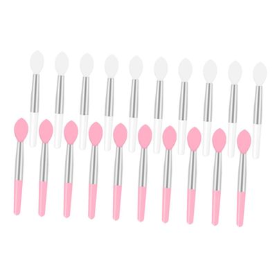 BIUDECO 20pcs Silicone Lip Brush Makeup Brush Lipstick Applicator for Women Micro Lip Mask