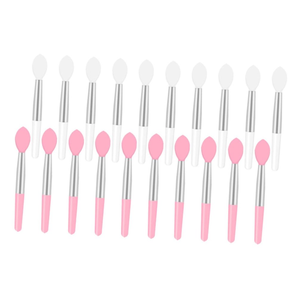 BIUDECO 20pcs Silicone Lip Brush Makeup Brush Lipstick Applicator for Women Micro Lip Mask