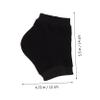 Healeved 10pairs Moisturizing Toeless Heel Socks for Cracked Feet Crack Heel Sleeves Washable for and Hydration view 2