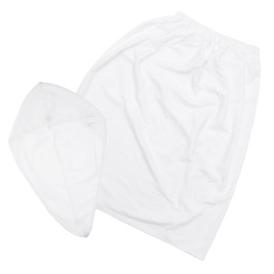 AUTSUPPL 1set Microfiber Hair Towel Wrap and Bath Towel Kit Super Absorbent Lightweight Comfortable for Daily Use Spa Gym White