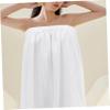 AUTSUPPL 1set Microfiber Hair Towel Wrap and Bath Towel Kit Super Absorbent Lightweight Comfortable for Daily Use Spa Gym White view 2