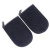 Healeved 2 Pack Self Tanning Mitts for Applying Sunless Tanning Lotion Comfortable Gloves Lint Material for Even Application Black Set view 1