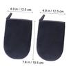 Healeved 2 Pack Self Tanning Mitts for Applying Sunless Tanning Lotion Comfortable Gloves Lint Material for Even Application Black Set view 2