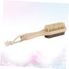 SOESFOUFU 1pc Double-Sided Foot File Scraper Natural Bristles Dead Skin Remover for Smooth Feet Portable Pedicure Tool for Home Travel Use view 3