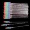 50 Pcs Disposable Mascara Wands, Crystal Eyebrow Spoolies Colorful Brush Head for Eyelash Extensions Lash Brushes Colorful view 1