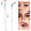 50 Pcs Disposable Mascara Wands, Crystal Eyebrow Spoolies Colorful Brush Head for Eyelash Extensions Lash Brushes Colorful view 3