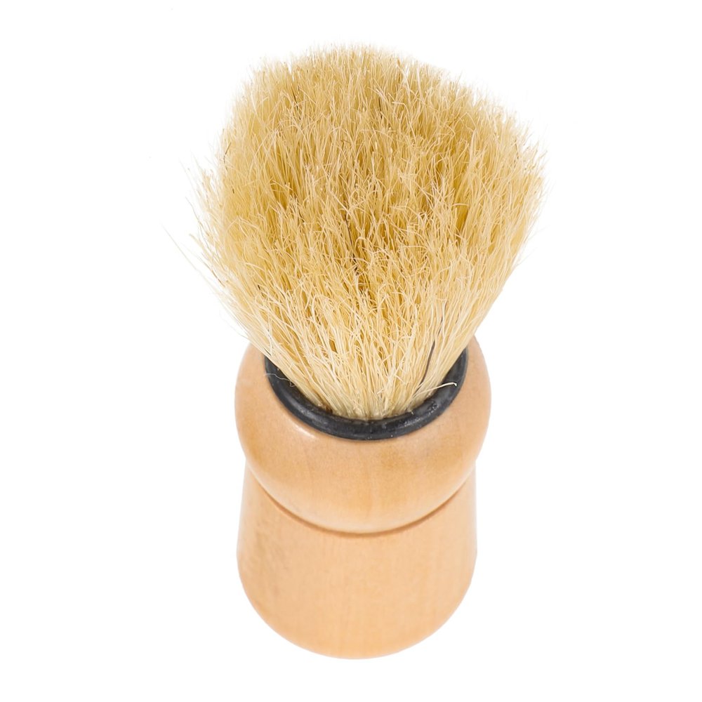 AUTSUPPL Portable Multi-use Beard Brush Natural Boar Bristle Grooming Tool for Facial Hair Care Handle Design for Gentlemen and Salon Use