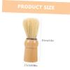 AUTSUPPL Portable Multi-use Beard Brush Natural Boar Bristle Grooming Tool for Facial Hair Care Handle Design for Gentlemen and Salon Use view 2