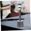 BIUDECO 2pcs Aluminum Razor Stand Holder for Bathroom Lightweight Shaving Organizer Base Portable and Practical Design for Easy Access and Clean Storage view 3