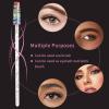 50 Pcs Disposable Mascara Wands, Crystal Eyebrow Spoolies Colorful Brush Head for Eyelash Extensions Lash Brushes Black view 2