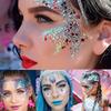 Festival Glitter Gel - Mermaid Holographic Chunky Sequins for Face, Hair, Eye Makeup, 32 oz view 1