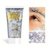 Festival Glitter Gel - Mermaid Holographic Chunky Sequins for Face, Hair, Eye Makeup, 32 oz view 3