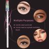 100 Pcs Disposable Mascara Wands, Crystal Eyebrow Spoolies Colorful Brush Head for Eyelash Extensions Lash Brushes White view 2