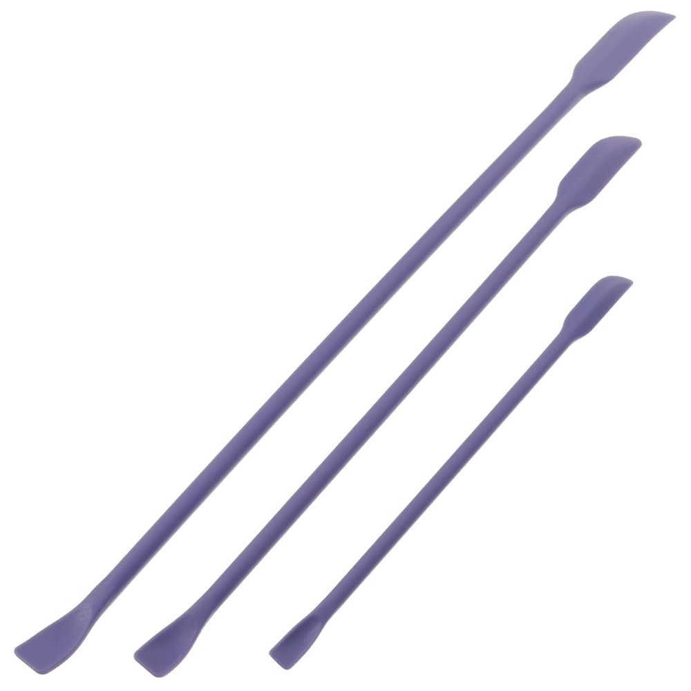 FRCOLOR 3pcs Mini Silicone Makeup Spatula for Cosmetics Face Lotion Double-ended Design