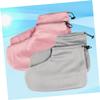 SOESFOUFU 2pair Thermal Insulation Foot Covers Cotton Foot Straps for Beauty Salon Heat-retainting Soft Elastic Band Design Light Pink and Grey Essential for view 4