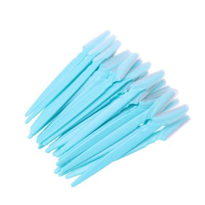 FRCOLOR 30pcs Portable Facial Razors Stainless Steel Eyebrow Trimmers for Women Lightweight and Easy Control Compact Design for