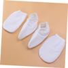 FRCOLOR 2pairs Paraffin Wax Mitts Exfoliating Body Mitts for Foot Bath Insulated Gloves Snap Closure view 2