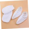FRCOLOR 2pairs Paraffin Wax Mitts Exfoliating Body Mitts for Foot Bath Insulated Gloves Snap Closure view 3