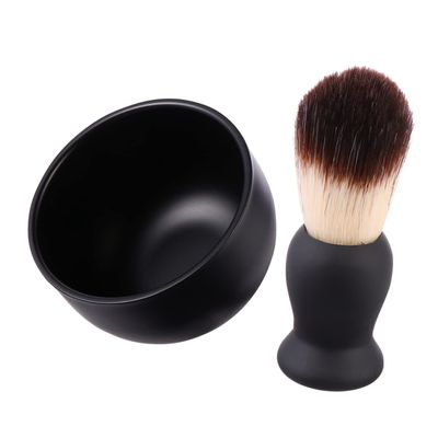 TOVINANNA 2pcs Beard Grooming Set Shaving Brush and Soap Bowl for Men Brush for Comfortable Shaving for Beard Types Portable and Easy to Clean