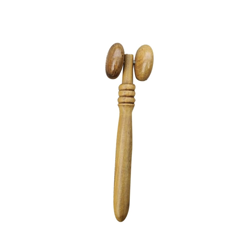BCOATH Portable Face Roller for Body Face Sculpting Lifting Tool Wood Material