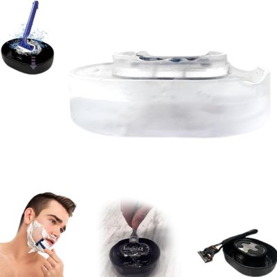 Razor Rinser,razor cleaner,razor rinser cleaner,Cleans Blades No Electricity Required,manual push type razor rinser,straight razor holder,No more congestion,Quick Cleaning, for Most Head Razors(Transp
