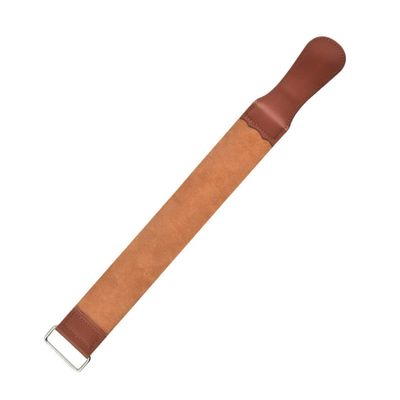 Mikinona Razor Strop Dual-sided Sharpening Tool for Home Use Shaving Accessory Paddle Handles for Optimal Tension and Sharpening Barbers and Grooming Enthusiasts