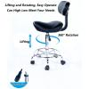 SFKLYU Ergonomic Saddle Stool Adjustable Saddle Stool Chairs with Back Esthetician Tattoo Dental Stool Chair for Medical Clinic Studio Salon Office and Home,A4 view 4