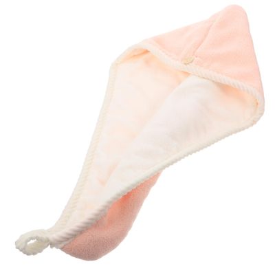 BIUDECO Ultra Absorbent Hair Drying Hat Double Fleece Towel Wrap for Quick Drying Lightweight and Portable for Women and Girls Button