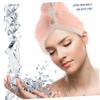 BIUDECO Ultra Absorbent Hair Drying Hat Double Fleece Towel Wrap for Quick Drying Lightweight and Portable for Women and Girls Button view 3
