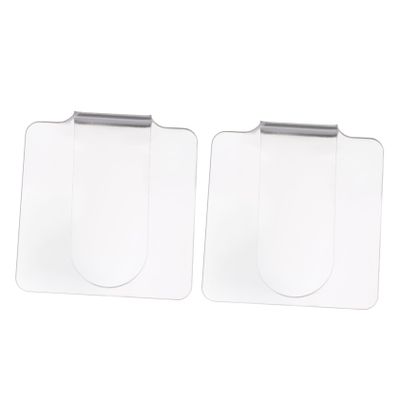 BIUDECO 2pcs Transparent Acrylic Nail Art Mixing Palette for Professional Makeup Clean Makeup Tool for Blending Foundation and Creams Lightweight and Portable Design