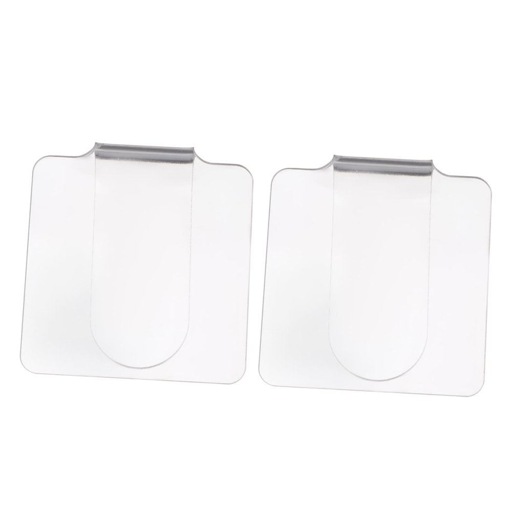BIUDECO 2pcs Transparent Acrylic Nail Art Mixing Palette for Professional Makeup Clean Makeup Tool for Blending Foundation and Creams Lightweight and Portable Design