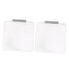 BIUDECO 2pcs Transparent Acrylic Nail Art Mixing Palette for Professional Makeup Clean Makeup Tool for Blending Foundation and Creams Lightweight and Portable Design view 1