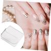 BIUDECO 2pcs Transparent Acrylic Nail Art Mixing Palette for Professional Makeup Clean Makeup Tool for Blending Foundation and Creams Lightweight and Portable Design view 2