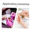 BIUDECO 2pcs Transparent Acrylic Nail Art Mixing Palette for Professional Makeup Clean Makeup Tool for Blending Foundation and Creams Lightweight and Portable Design view 3