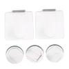 BIUDECO 2pcs Transparent Acrylic Nail Art Mixing Palette for Professional Makeup Clean Makeup Tool for Blending Foundation and Creams Lightweight and Portable Design view 4