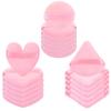 18pcs Powder Puff Round Powder Puff Triangle Heart Shaped Makeup Velour Puff Foundation MakeUp Facial Soft Cotton Powder Puffs For Loose Powder And Wet Dry Cosmetic Foundation, Blender Makeup Tool view 1
