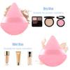 18pcs Powder Puff Round Powder Puff Triangle Heart Shaped Makeup Velour Puff Foundation MakeUp Facial Soft Cotton Powder Puffs For Loose Powder And Wet Dry Cosmetic Foundation, Blender Makeup Tool view 2