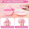 18pcs Powder Puff Round Powder Puff Triangle Heart Shaped Makeup Velour Puff Foundation MakeUp Facial Soft Cotton Powder Puffs For Loose Powder And Wet Dry Cosmetic Foundation, Blender Makeup Tool view 3