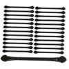 BIUDECO 25pcs Professional Eyeshadow Applicator Sticks Supple Sponge Heads for Makeup Needs view 1