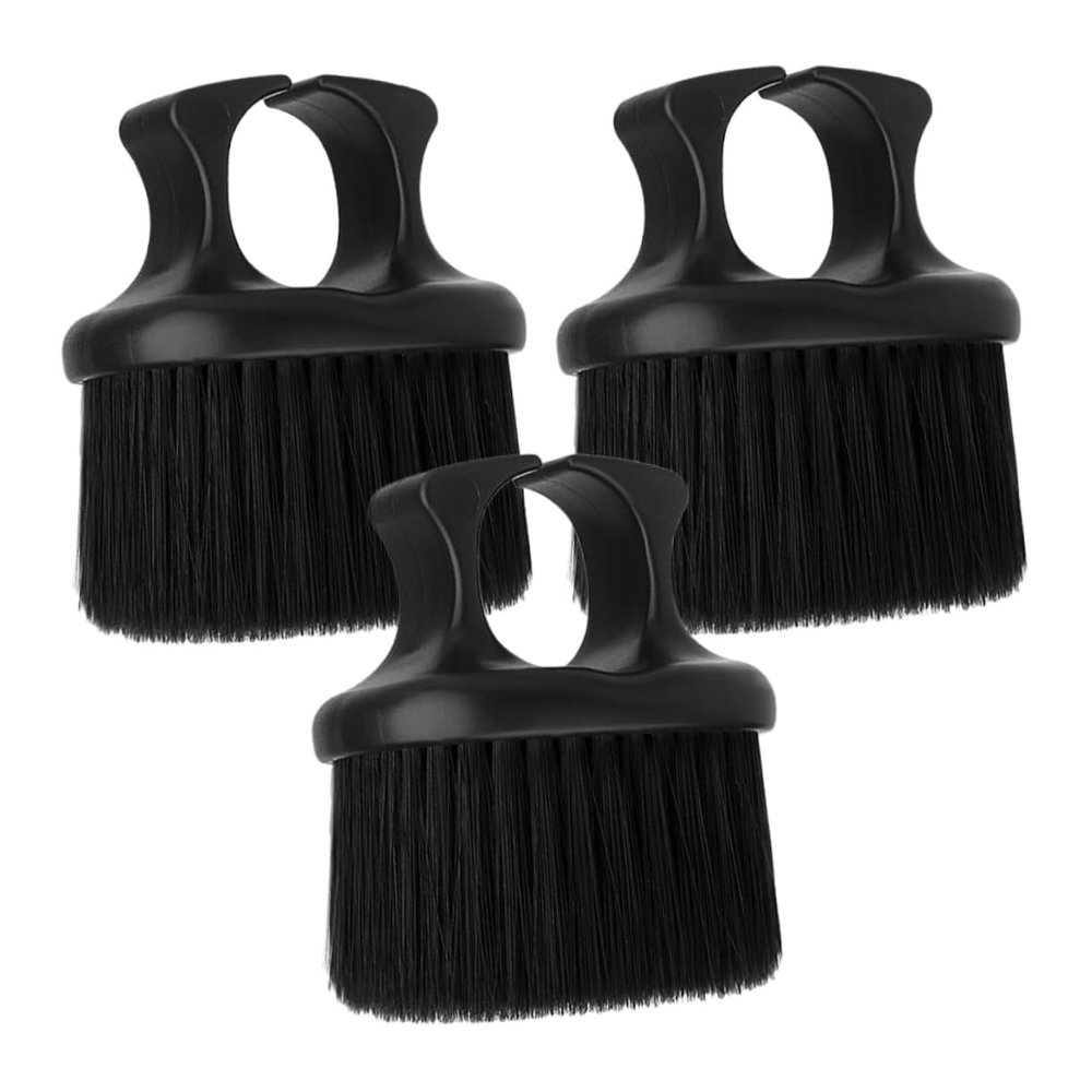 Outanaya Men's Beard Grooming Kit 3pcs Brush Set Bristle Hair Brush Travel-size Barber Tool for Men