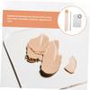 Cosmetic Mixing Plate Set 2 Sets Stainless Steel with Spatula view 3