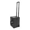 DYRABREST Lockable Rolling Makeup Case with 6 Trays, Multi-layer Professional Makeup and Tattoo Organizer, Portable Aluminum Alloy Beauty Tool Box for Makeup Artists, Hairstylists (black) view 1