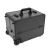 DYRABREST Lockable Rolling Makeup Case with 6 Trays, Multi-layer Professional Makeup and Tattoo Organizer, Portable Aluminum Alloy Beauty Tool Box for Makeup Artists, Hairstylists (black) view 2