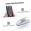 Outanaya 2pcs Stainless Steel Nail Cleaning Scrubbing Brush Ergonomic Handheld Tool for Kitchen and Bathroom Use for Nail and Hand Washing Compact and Easy to Store view 2