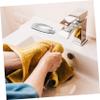 Outanaya 2pcs Stainless Steel Nail Cleaning Scrubbing Brush Ergonomic Handheld Tool for Kitchen and Bathroom Use for Nail and Hand Washing Compact and Easy to Store view 3